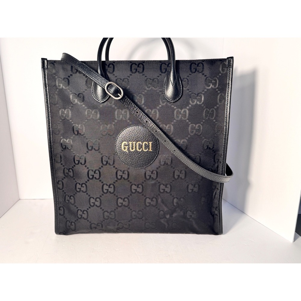 Gucci Off th grid GG nylon tote 14" x 14" x 5" with adjustable strap EUC